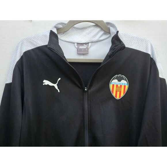 Puma Valencia C.F. Dri-CELL Soccer Training Jacket Men’s Large Black Full Zip - Picture 3 of 6